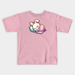 Squishy Sleeping Bunny 🐰 Sweet Dreams Kids T-Shirt